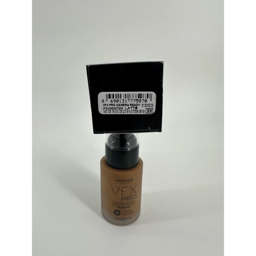 Farmasi VFX Pro Camera Ready Foundation Full Coverage Matte Latte 09 1oz New Box